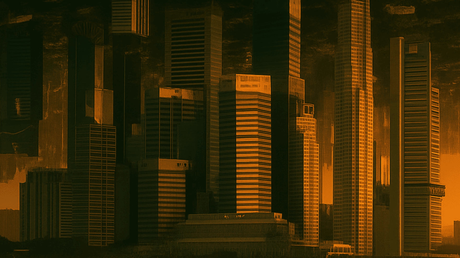 About page background - golden hour cityscape