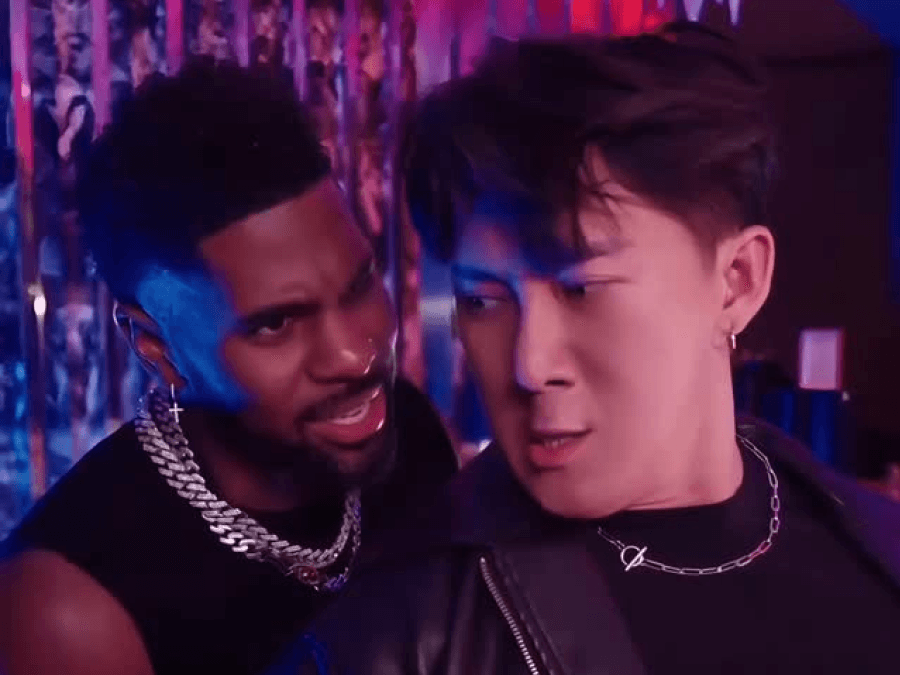 Jaze Phua directing an action-comedy fight scene with Jason Derulo