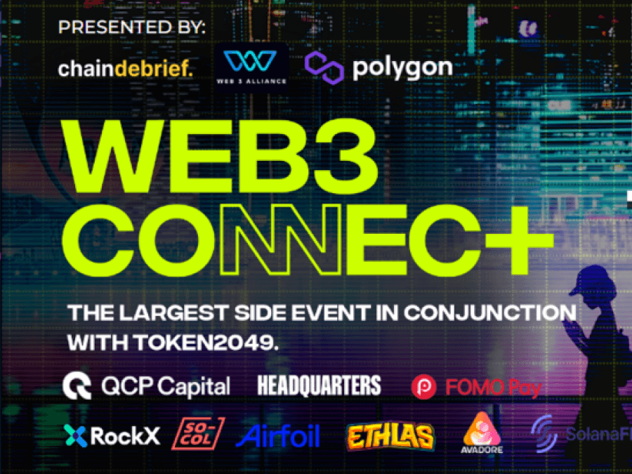 Web3 Connect event artwork for TOKEN2049 Singapore