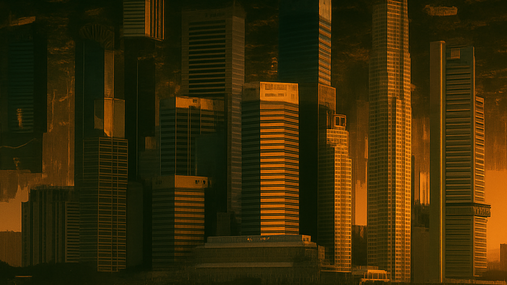 About page background - golden hour cityscape